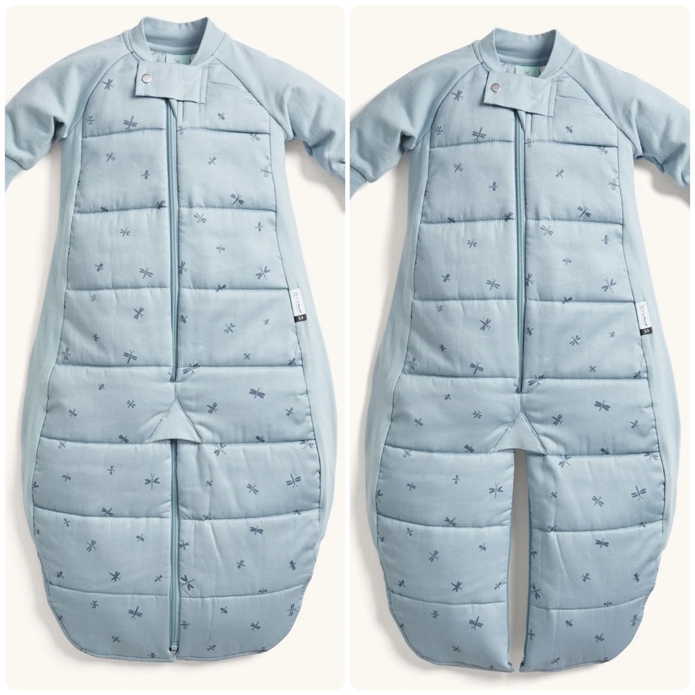 ergoPouch Kids 3.5 TOG Dragonfly Organic Cotton Sleep Suit Sack Size 2-4Y Blue
